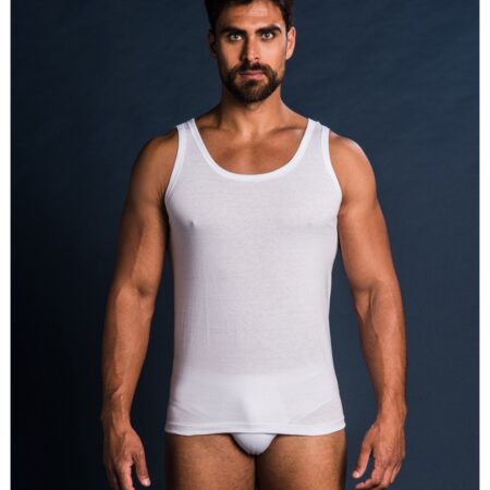 Canotta Oltremare 525 BIANCA: Comfort e stile in morbido jersey di cotone al 100%. Spalla larga per una vestibilità perfetta. Diversi colori e taglie