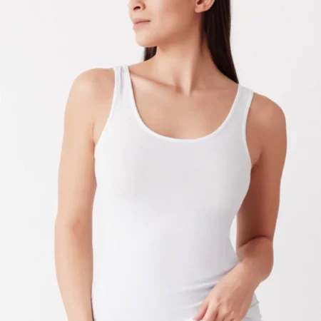 canotta cotonella gd009 BIANCO donna--in-cotone-bielastico-VITTORIO-DI-VINCENZO-INGROSSO-intimo-donna-uomo-bambini-casa