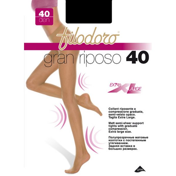 Collant Gran Riposo 40 Filodoro - set 6 paia
