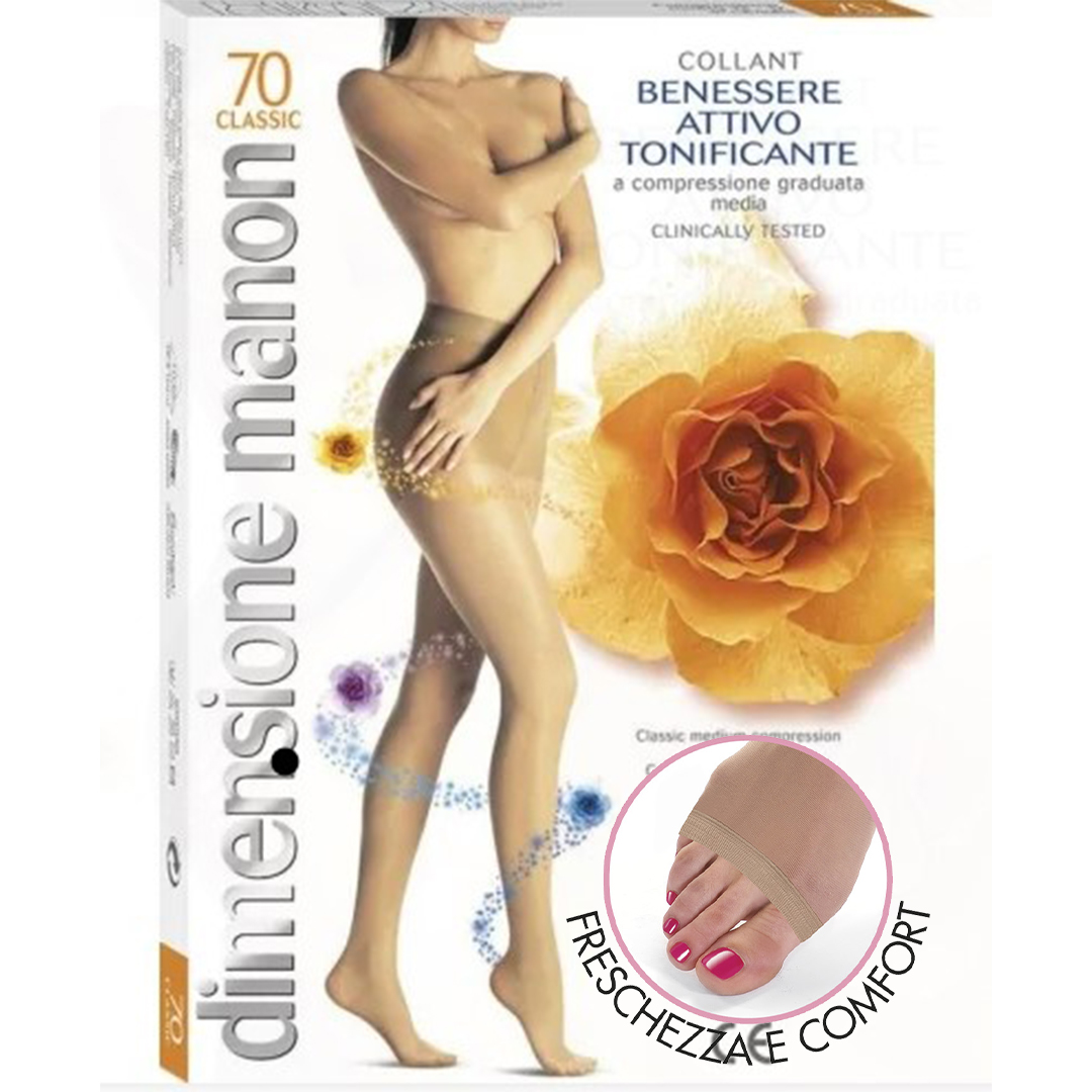 Manon 70 Punta aperta Collant Cabifi