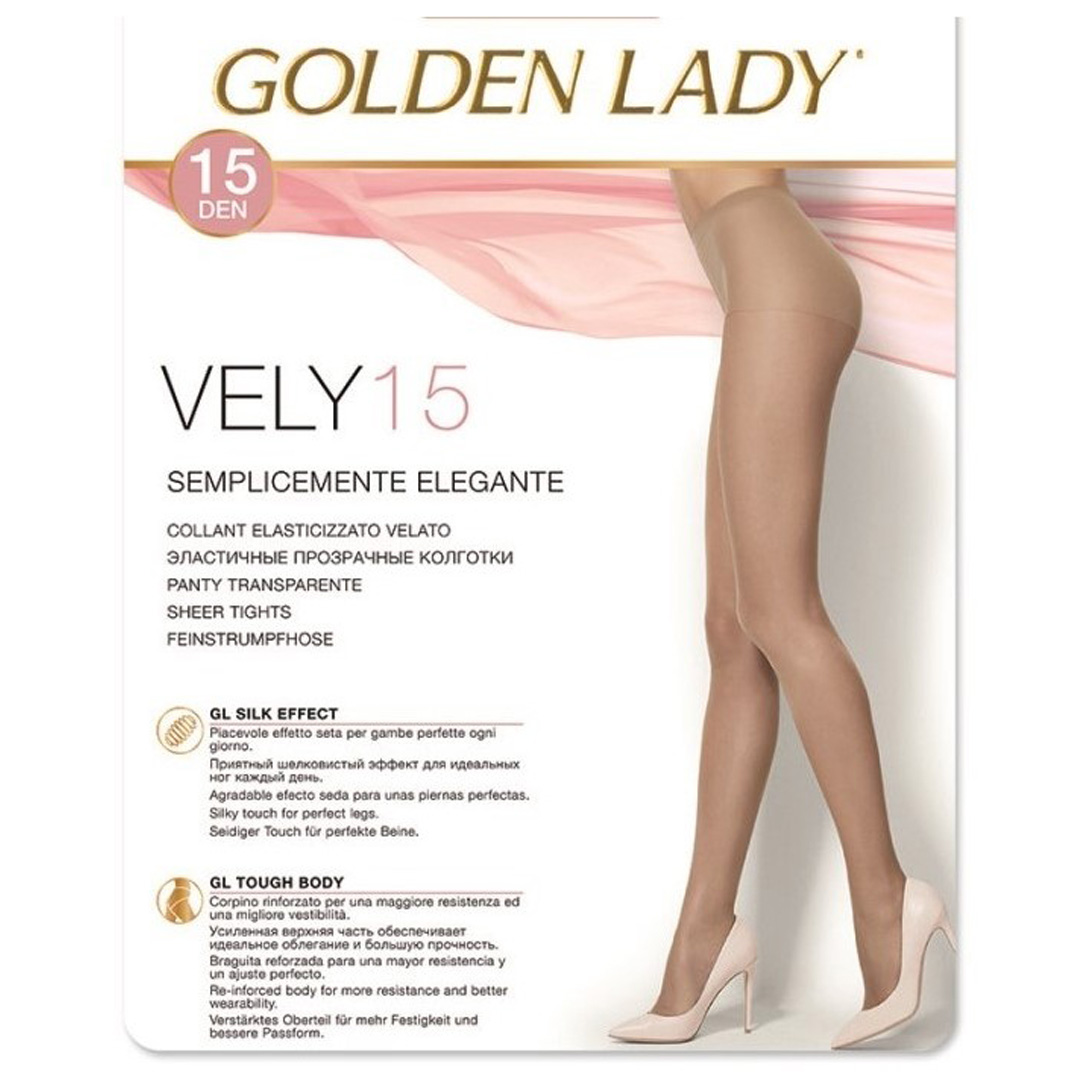 Collant elasticizzato Vely 15 Golden Lady - set 10pz