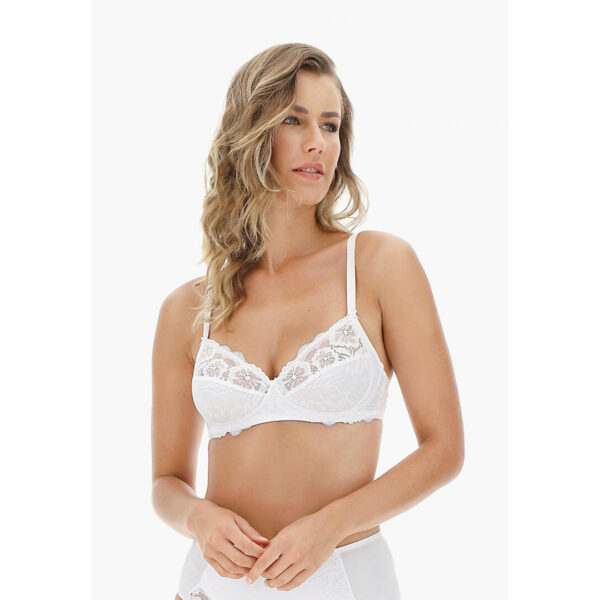 Il reggiseno balconcino senza ferretto Lepel 250 offre comfort e stile senza compromessi. Realizzato in microfibra e pizzo elasticizzato, garantisce sostegno naturale e vestibilità impeccabile.