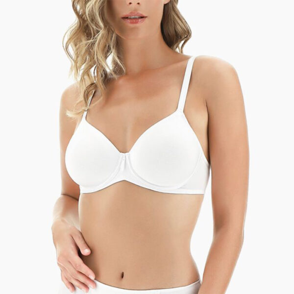 Il reggiseno balconcino Lepel Segreto Cotton 351 offre comfort e sostegno con coppe preformate in cotone e dettagli raffinati. Perfetto per un look naturale ed elegante.