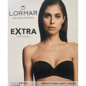 Fascia Extra 1904 Reggiseno Lormar: reggiseno a fascia con ferretto, imbottitura soft touch e profili in silicone. Sostegno ottimale, comfort e versatilità per ogni occasione.