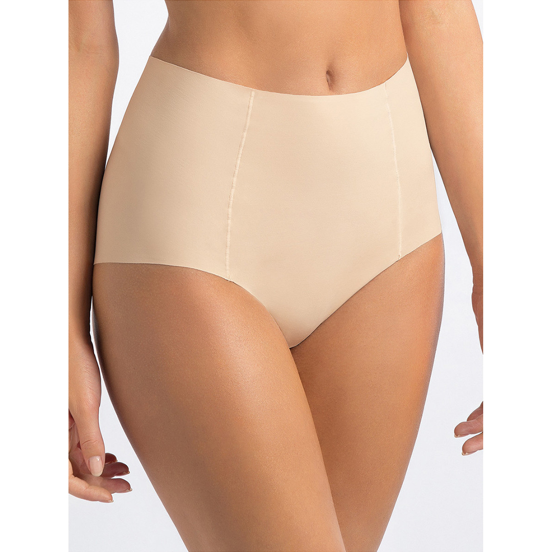 1849 Guaina Sielei: guaina contenitiva vita alta in microfibra stretch con taglio laser. Sostegno leggero e modellante per una silhouette definita. Invisibile sotto gli abiti aderenti.