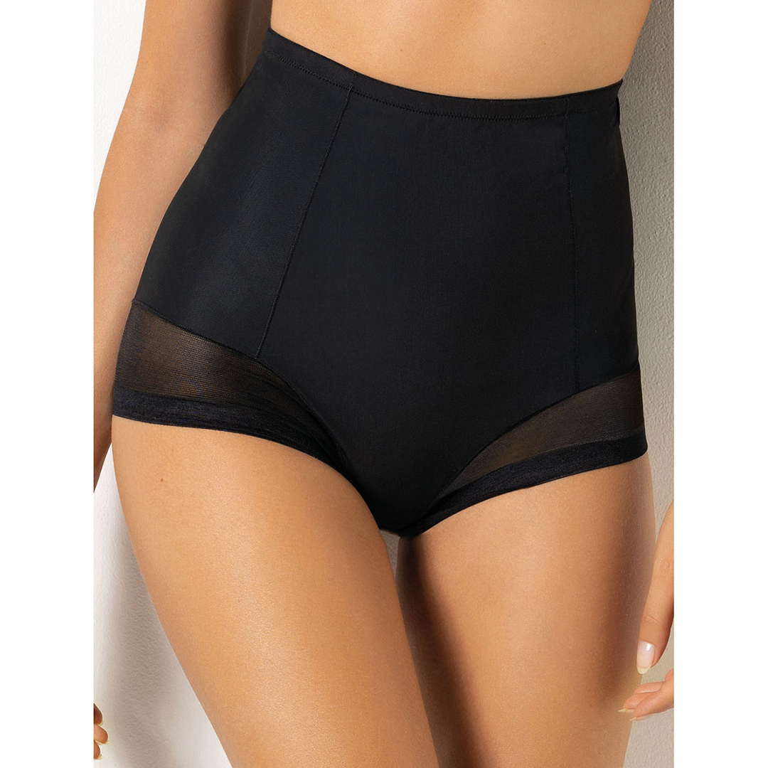 1863 Guaina Sielei: guaina vita alta modellante in microfibra stretch con taglio laser. Effetto shaping delicato, traspirabilità ottimale e bordo siliconato antiscivolo. Invisibile sotto gli abiti.