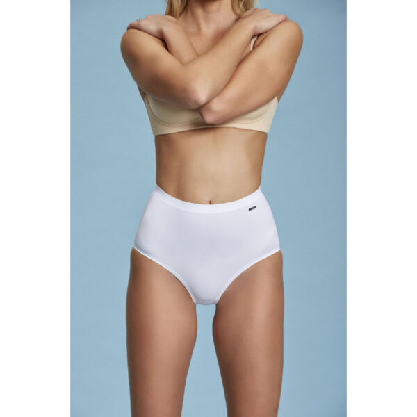 7 Panciera Andra: guainetta modellante con taglio laser e saldature a ultrasuoni. Comfort, effetto pancia piatta e silhouette definita per ogni occasione.