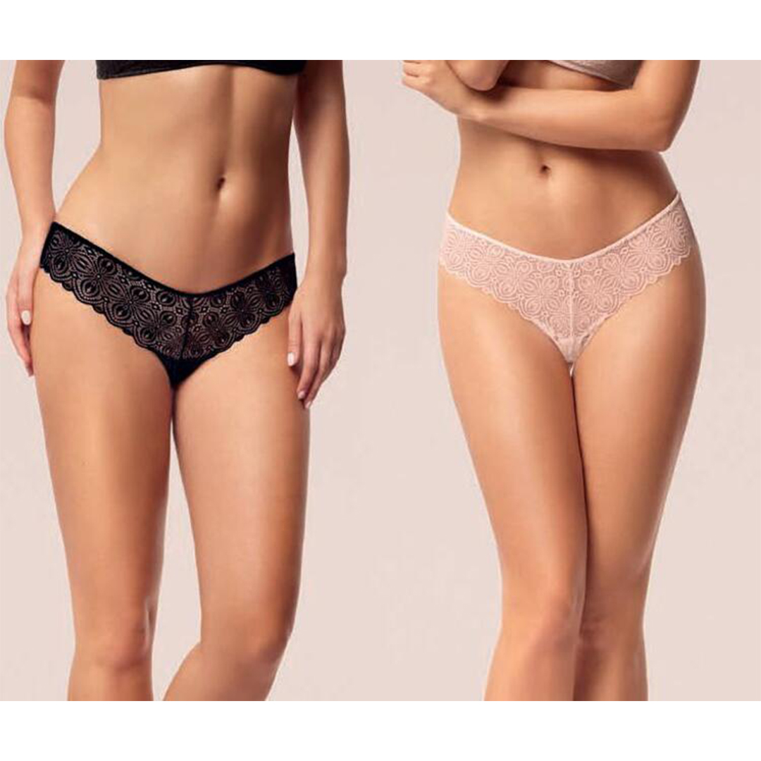 912 Slip Infiore: brasiliana V-shape in pizzo pregiato. Comfort ottimale, design raffinato e aderenza perfetta. Ideale per eleganza e femminilità.