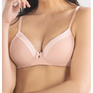 Reggiseno 1876 SièLei Darling push-up senza ferretto con coppe graduate. Raffinato tessuto jacquard, pizzo elegante e fiocchetto con punto luce. Comfort e sensualità perfetti.