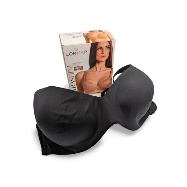 Balconcino UltraShine Imbottito ONE 01432L Lormar: reggiseno coppa C in microfibra effetto seta, con coppe stretch preformate per sostegno e comfort.