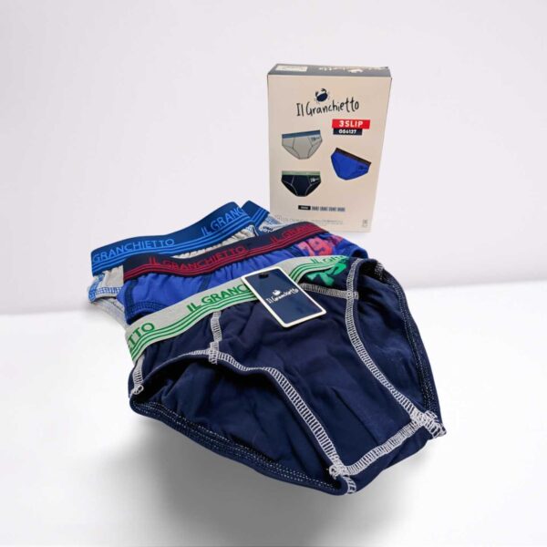 Slip Bimbo Il Granchio (Il Granchietto) GS4127 in cotone elasticizzato. Morbidi, traspiranti e colorati, perfetti per comfort e libertà nei movimenti quotidiani.