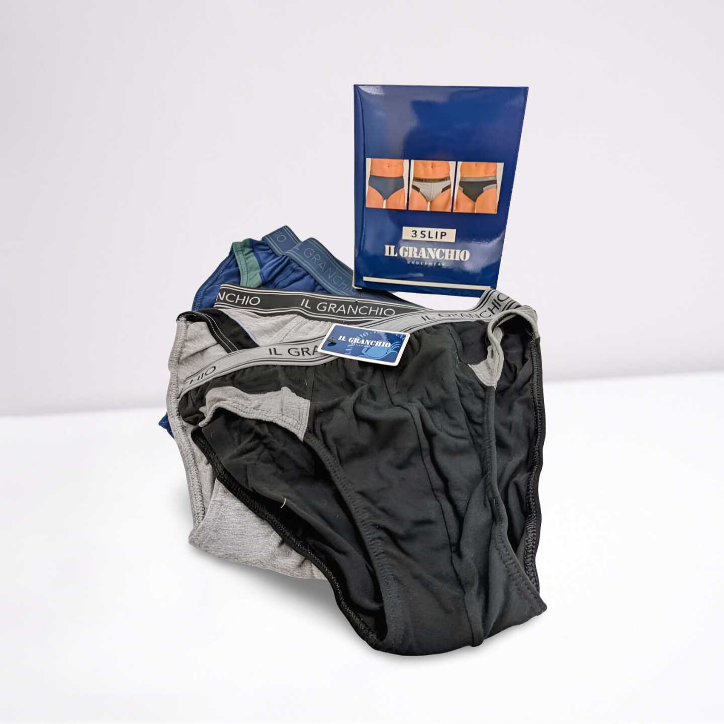 Slip Uomo Il Granchio GS1262 in cotone elasticizzato. Comfort quotidiano, sostegno perfetto ed elastico loggato per uno stile essenziale e maschile.