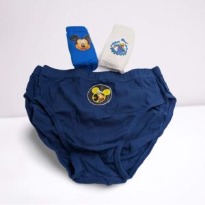 Slip Bambino Mickey Mouse Disney in 100% cotone. Morbidi, traspiranti e colorati, con stampe ufficiali Disney e confezione multipla.